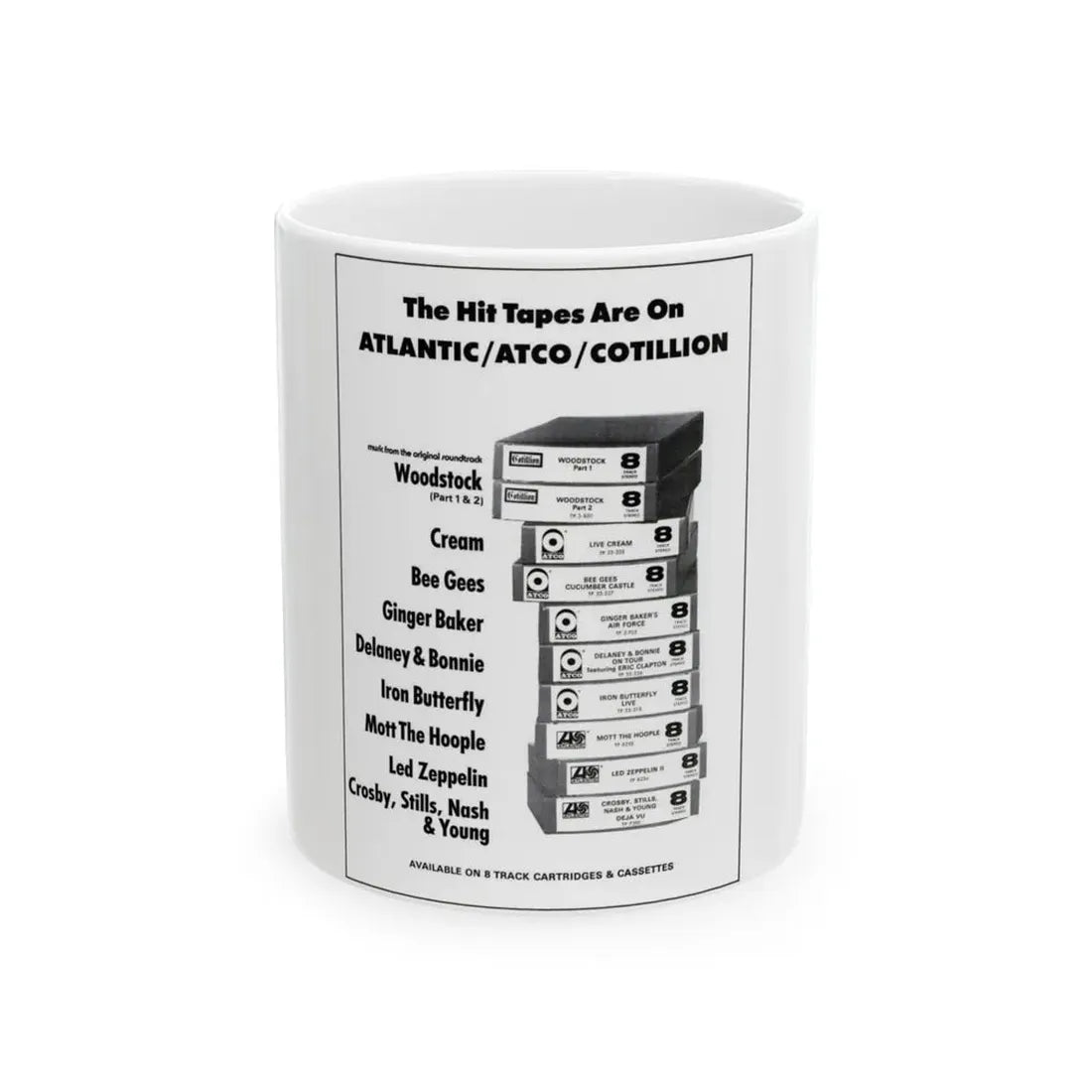 Kasetter 1970 (Music Poster) White Coffee Mug 11oz - Go Mug Yourself