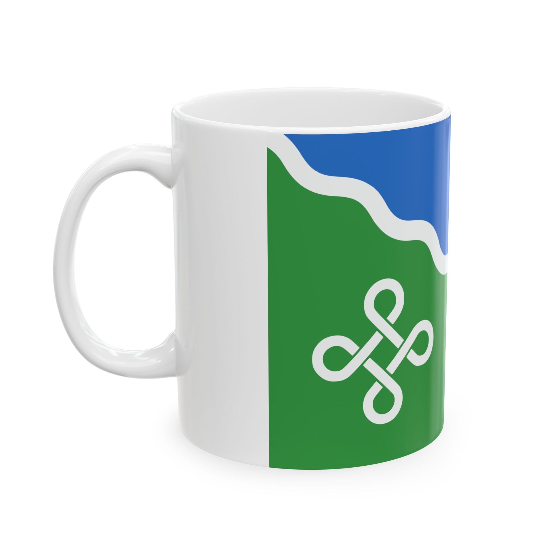 Kastre valla lipp (Estonia) White Coffee Mug-Go Mug Yourself