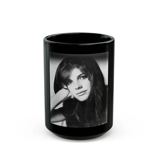 Katharine Ross #01 (Vintage Female Icon) Black Coffee Mug 15oz - Go Mug Yourself