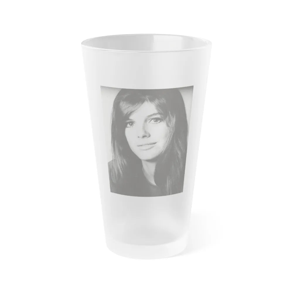 Katharine Ross #103 (Vintage Female Icon) Frosted Pint Glass 16oz-16oz-Frosted-Go Mug Yourself