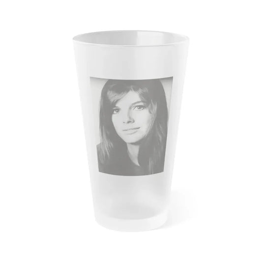 Katharine Ross #103 (Vintage Female Icon) Frosted Pint Glass 16oz 16oz Frosted - Go Mug Yourself