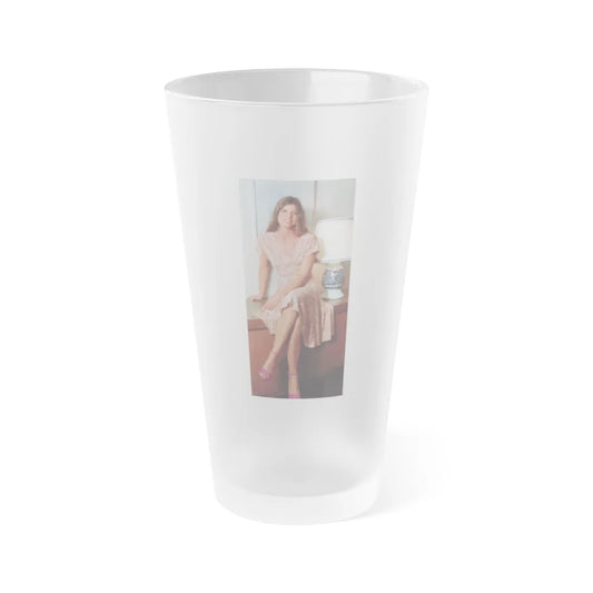 Katharine Ross #114 (Vintage Female Icon) Frosted Pint Glass 16oz-16oz-Frosted-Go Mug Yourself