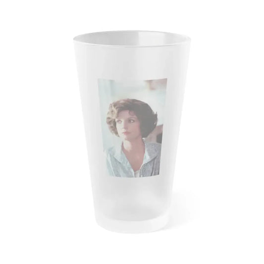 Katharine Ross #115 (Vintage Female Icon) Frosted Pint Glass 16oz 16oz Frosted - Go Mug Yourself