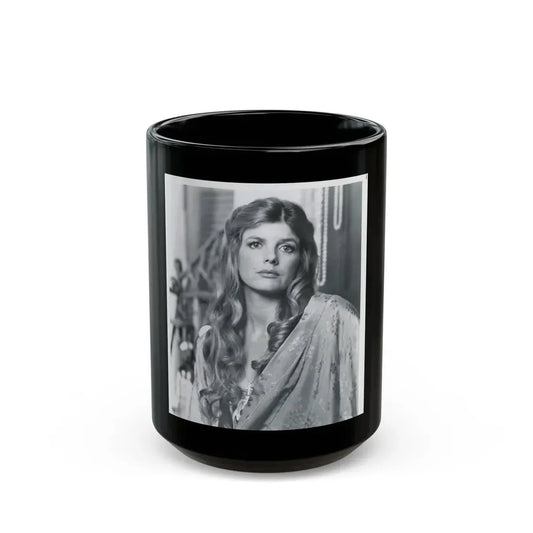 Katharine Ross #12 (Vintage Female Icon) Black Coffee Mug 15oz - Go Mug Yourself
