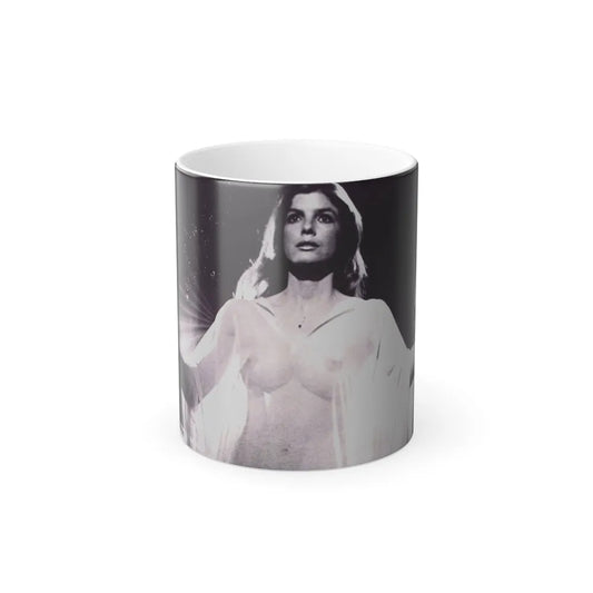 Katharine Ross #22 - 8x10 Stepford Wives '75 B&W Off Camera See through night gown Promo Photo Re-Print (Dave's Scan+Inpaint clean-up) (Vintage Female Icons) Color Changing Mug 11oz-11oz-Go Mug Yourself