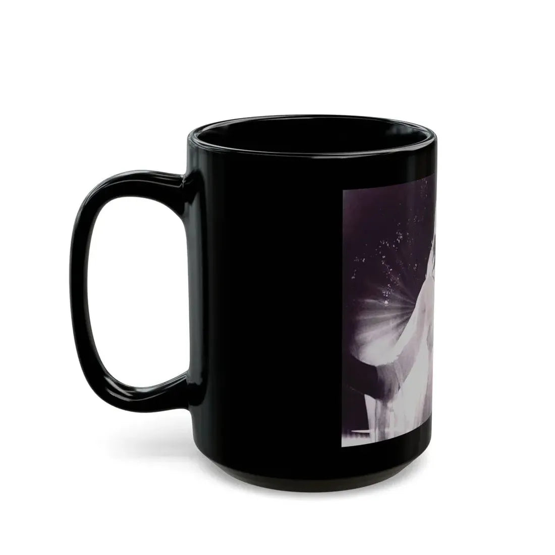 Katharine Ross #22 - 8x10 Stepford Wives '75 B&W Off Camera See through night gown Promo Photo Re-Print (Vintage Female Icon) Black Coffee Mug - Go Mug Yourself