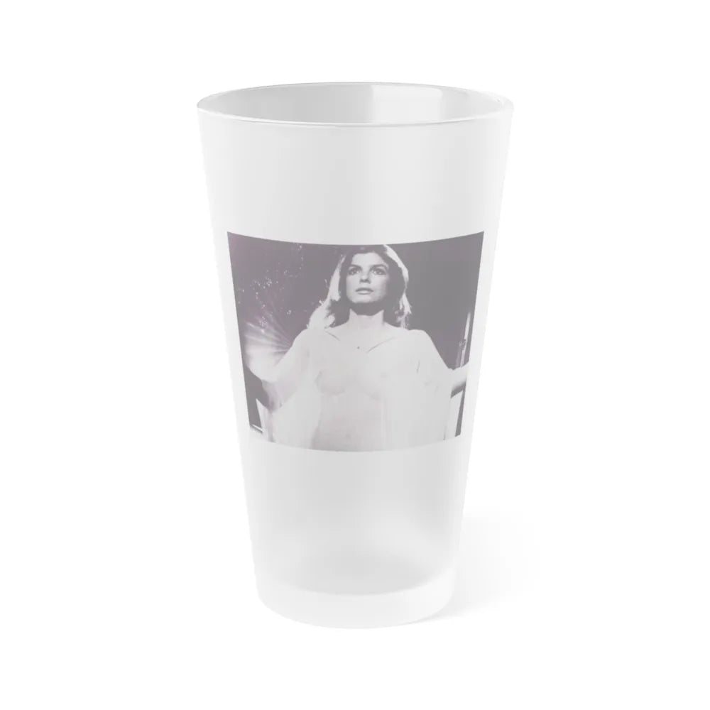 Katharine Ross #22 - 8x10 Stepford Wives '75 B&W Off Camera See through night gown Promo Photo Re-Print (Vintage Female Icon) Frosted Pint Glass 16oz-16oz-Frosted-Go Mug Yourself