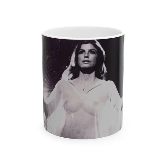 Katharine Ross #22 - 8x10 Stepford Wives '75 B&W Off Camera See through night gown Promo Photo Re-Print (Vintage Female Icon) White Coffee Mug 11oz - Go Mug Yourself