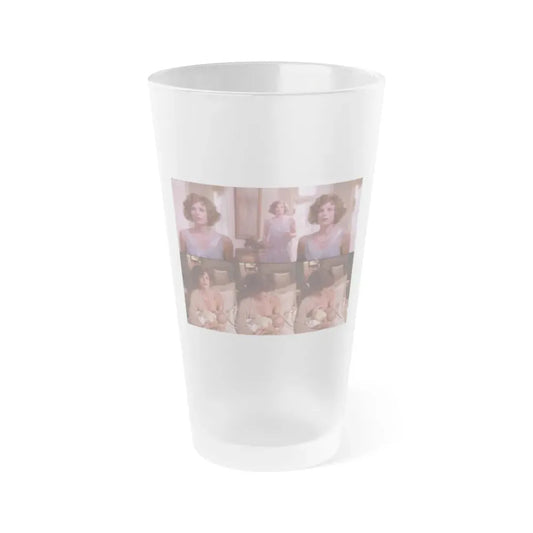 Katharine Ross #28 - (Vintage Female Icon) Frosted Pint Glass 16oz 16oz Frosted - Go Mug Yourself