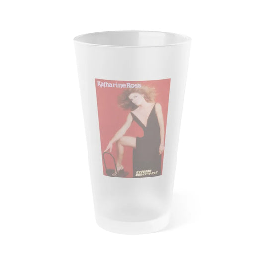 Katharine Ross #58 - Japan Color Pin-Up Page (Vintage Female Icon) Frosted Pint Glass 16oz-16oz-Frosted-Go Mug Yourself