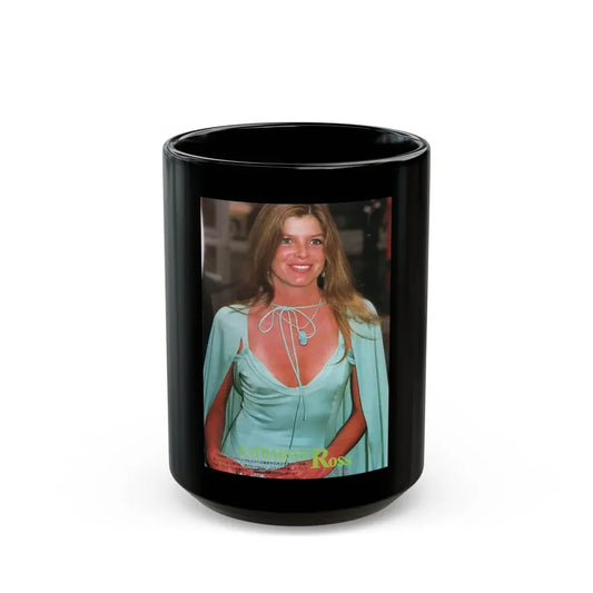Katharine Ross #74 (Vintage Female Icon) Black Coffee Mug 15oz - Go Mug Yourself