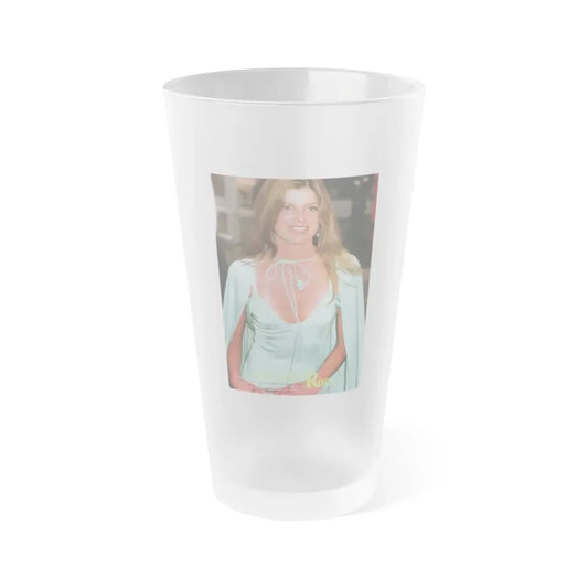 Katharine Ross #74 (Vintage Female Icon) Frosted Pint Glass 16oz 16oz Frosted - Go Mug Yourself