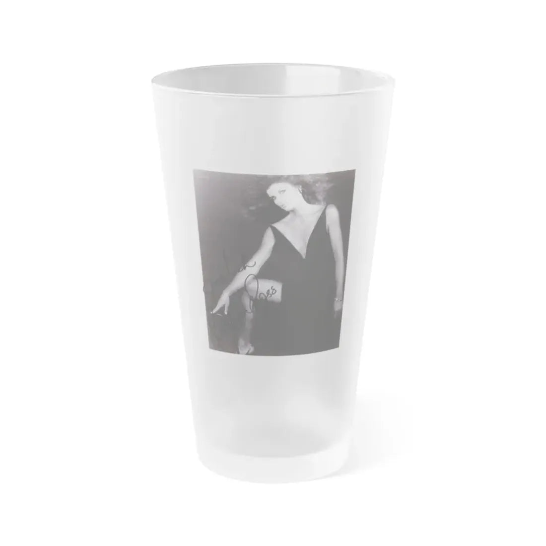 Katharine Ross #81 (Vintage Female Icon) Frosted Pint Glass 16oz 16oz Frosted - Go Mug Yourself