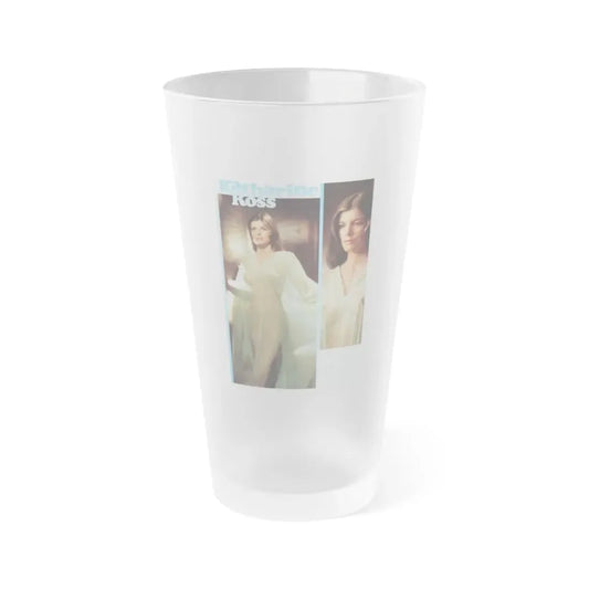 Katharine Ross #84 - Japan Pin-Up Promo 2 Color Pics - ''The Stepford Wives'' '75 Rare from inbetween filming (Vintage Female Icon) Frosted Pint Glass 16oz 16oz Frosted - Go Mug Yourself