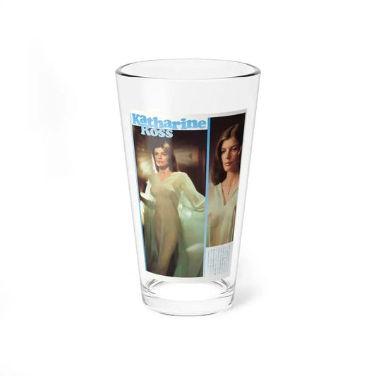Katharine Ross #84 - Japan Pin-Up Promo 2 Color Pics - ''The Stepford Wives'' '75 Rare from inbetween filming (Vintage Female Icon) Pint Glass 16oz 16oz - Go Mug Yourself