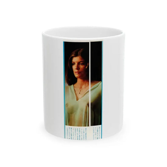 Katharine Ross #84 - Japan Pin-Up Promo 3 Color Pics - ''The Stepford Wives'' '75 Rare from inbetween filming 1 (Vintage Female Icon) White Coffee Mug 11oz - Go Mug Yourself