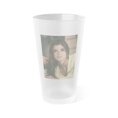 Katharine Ross #85 (Vintage Female Icon) Frosted Pint Glass 16oz 16oz Frosted - Go Mug Yourself