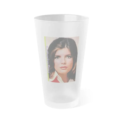 Katharine Ross #90 (Vintage Female Icon) Frosted Pint Glass 16oz 16oz Frosted - Go Mug Yourself