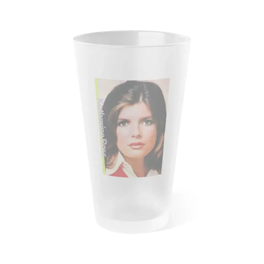 Katharine Ross #90 (Vintage Female Icon) Frosted Pint Glass 16oz 16oz Frosted - Go Mug Yourself
