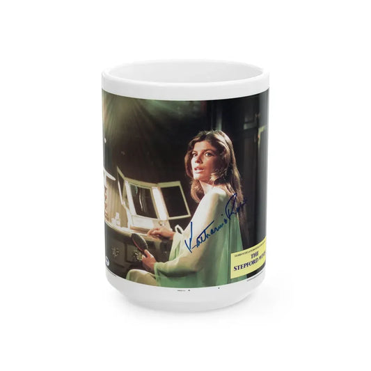 Katharine Ross #91 (Vintage Female Icon) White Coffee Mug 15oz - Go Mug Yourself
