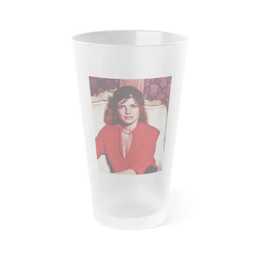 Katharine Ross #94 (Vintage Female Icon) Frosted Pint Glass 16oz 16oz Frosted - Go Mug Yourself