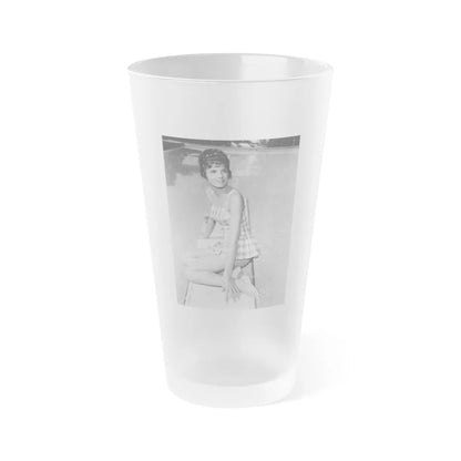 Katharine Ross #95 (Vintage Female Icon) Frosted Pint Glass 16oz-16oz-Frosted-Go Mug Yourself