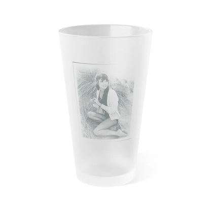 Katharine Ross #97 (Vintage Female Icon) Frosted Pint Glass 16oz-16oz-Frosted-Go Mug Yourself