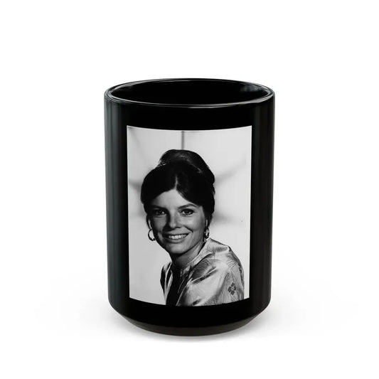 Katharine Ross #98 (Vintage Female Icon) Black Coffee Mug 15oz - Go Mug Yourself