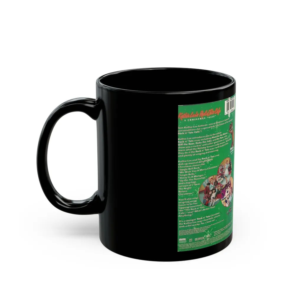 KATHIE LEES ROCK N ROLL CAFE A CHRISTMAS GIFT (VHS COVER) - Black Coffee Mug-Go Mug Yourself