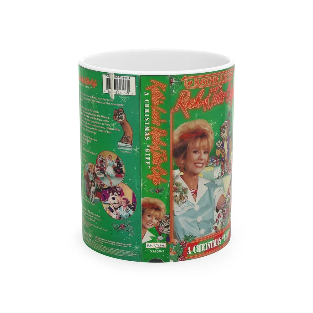 KATHIE LEES ROCK N ROLL CAFE A CHRISTMAS GIFT (VHS COVER) - White Coffee Mug-11oz-Go Mug Yourself