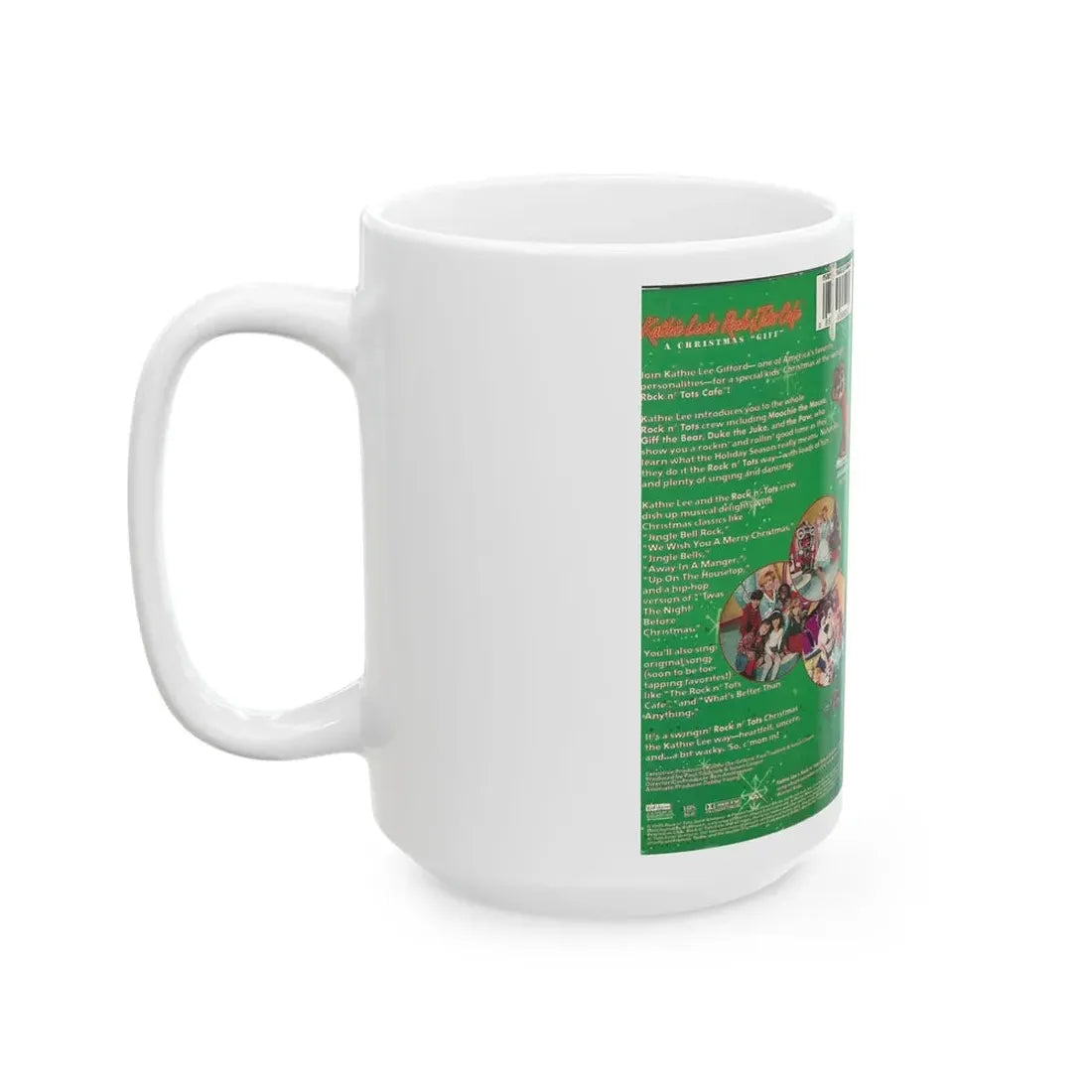 KATHIE LEES ROCK N ROLL CAFE A CHRISTMAS GIFT (VHS COVER) - White Coffee Mug - Go Mug Yourself