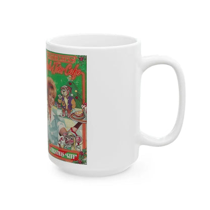 KATHIE LEES ROCK N ROLL CAFE A CHRISTMAS GIFT (VHS COVER) - White Coffee Mug-Go Mug Yourself