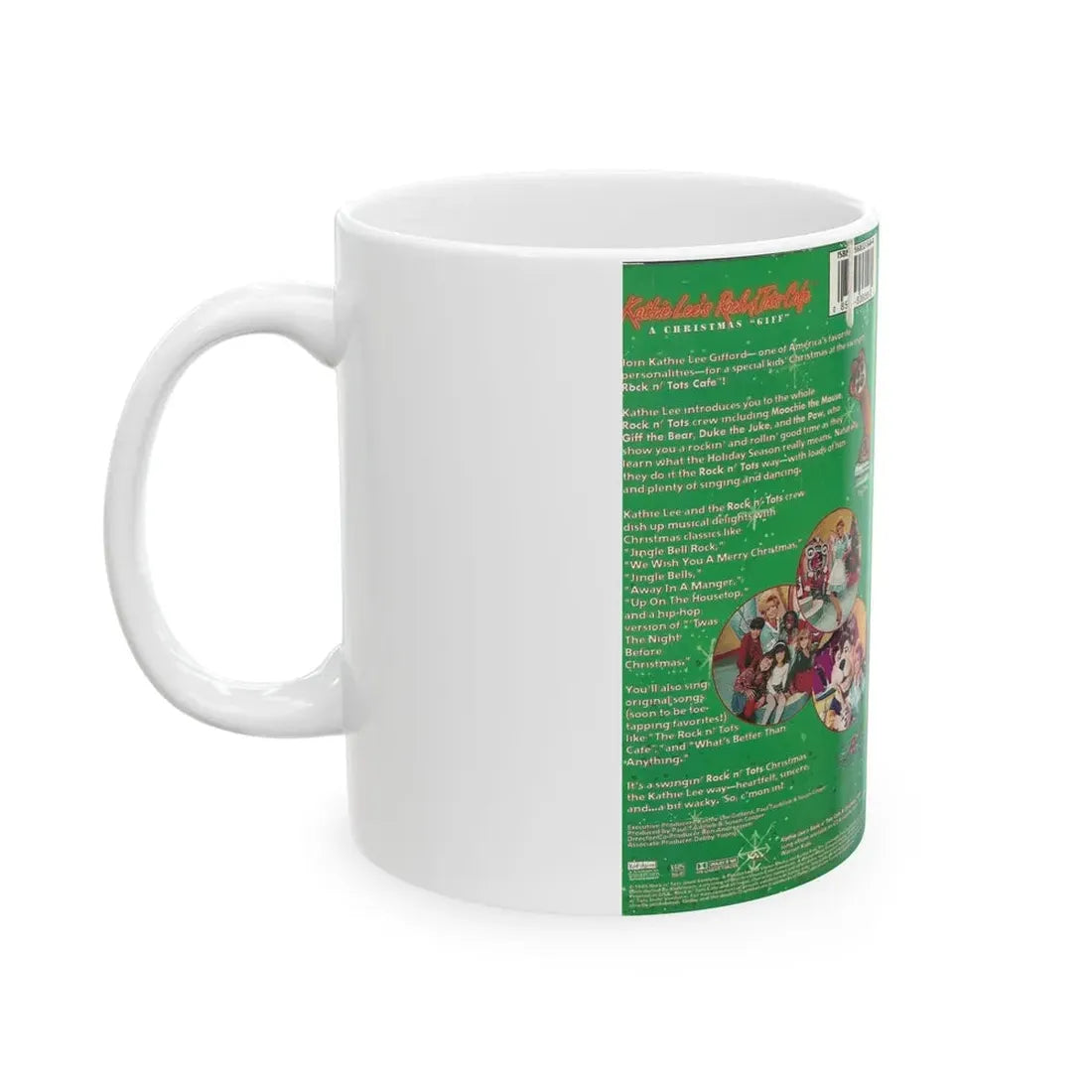 KATHIE LEES ROCK N ROLL CAFE A CHRISTMAS GIFT (VHS COVER) - White Coffee Mug - Go Mug Yourself