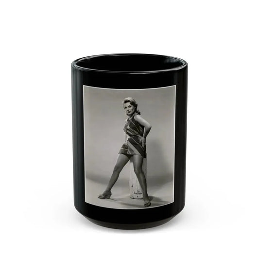 Kathleen Crowley #01 (Vintage Female Icon) Black Coffee Mug 15oz - Go Mug Yourself