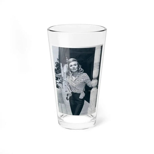 Kathleen Crowley #05 (Vintage Female Icon) Pint Glass 16oz 16oz - Go Mug Yourself