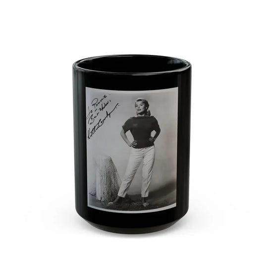 Kathleen Crowley #11 (Vintage Female Icon) Black Coffee Mug 15oz - Go Mug Yourself