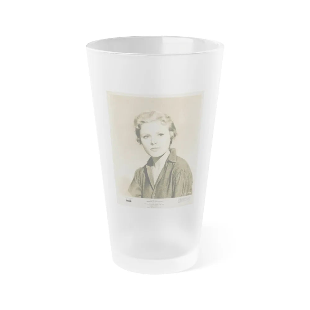 Kathleen Crowley #14 (Vintage Female Icon) Frosted Pint Glass 16oz-16oz-Frosted-Go Mug Yourself