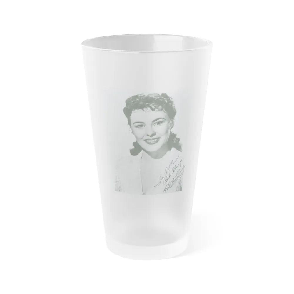 Kathleen Crowley #15 (Vintage Female Icon) Frosted Pint Glass 16oz-16oz-Frosted-Go Mug Yourself