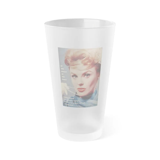 Kathleen Crowley #23 (Vintage Female Icon) Frosted Pint Glass 16oz-16oz-Frosted-Go Mug Yourself