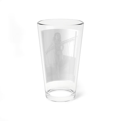 Kathleen Crowley #28 - 8x10 Vintage B&W 1-Piece Swimsuit Promo Photo for ABC-TV Series ''Surfside 6'' S2E12 Aired 12-4-61 (Vintage Female Icon) Pint Glass 16oz-Go Mug Yourself