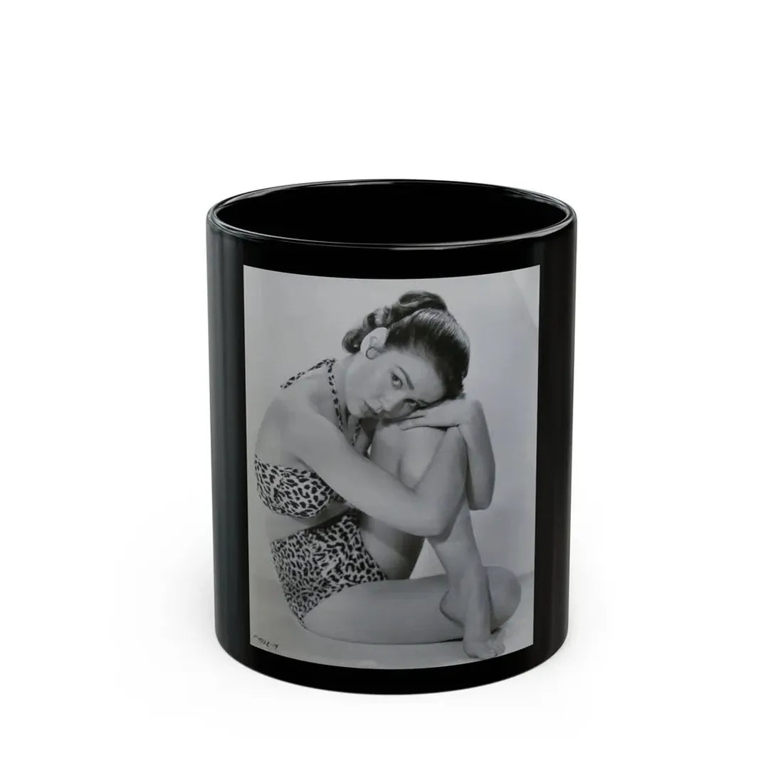 Kathryn Grant #02 (Vintage Female Icon) Black Coffee Mug 11oz - Go Mug Yourself