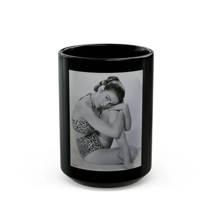 Kathryn Grant #02 (Vintage Female Icon) Black Coffee Mug 15oz - Go Mug Yourself