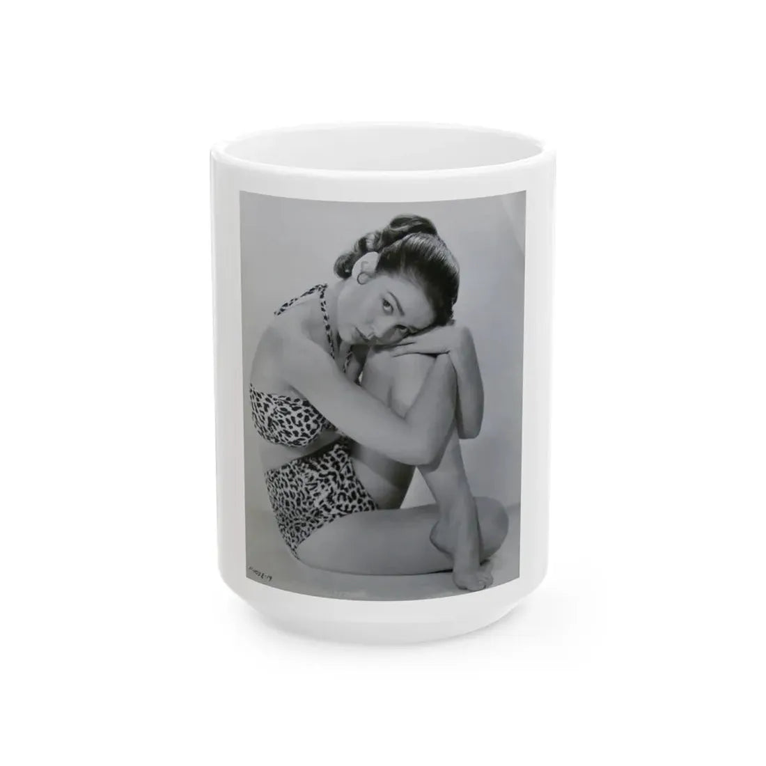 Kathryn Grant #02 (Vintage Female Icon) White Coffee Mug 15oz - Go Mug Yourself