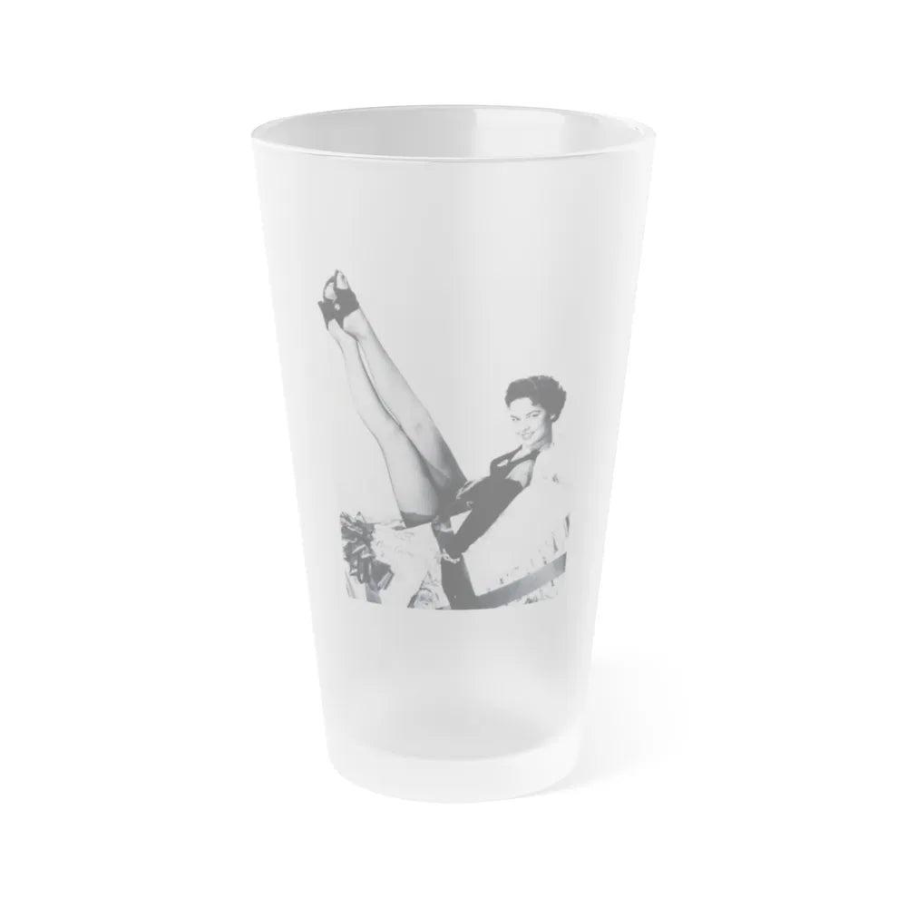 Kathryn Grant #07 1 (Vintage Female Icon) Frosted Pint Glass 16oz-16oz-Frosted-Go Mug Yourself