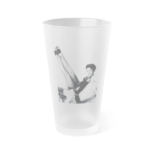 Kathryn Grant #07 1 (Vintage Female Icon) Frosted Pint Glass 16oz-16oz-Frosted-Go Mug Yourself