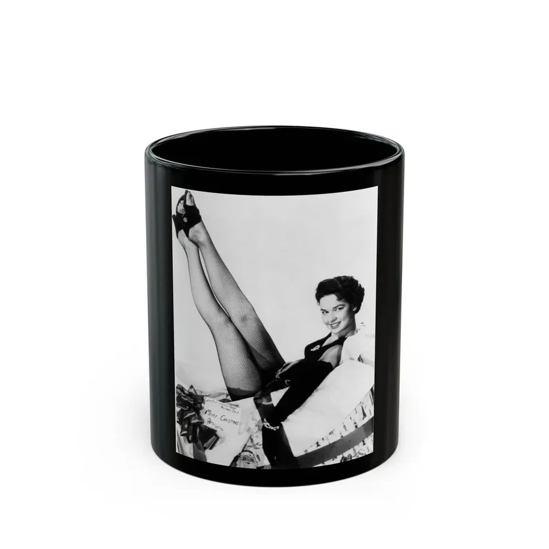 Kathryn Grant #07 (Vintage Female Icon) Black Coffee Mug 11oz - Go Mug Yourself
