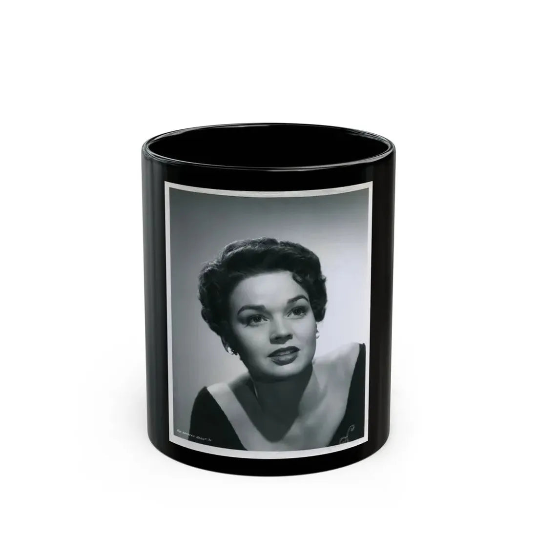Kathryn Grant #08 (Vintage Female Icon) Black Coffee Mug 11oz - Go Mug Yourself