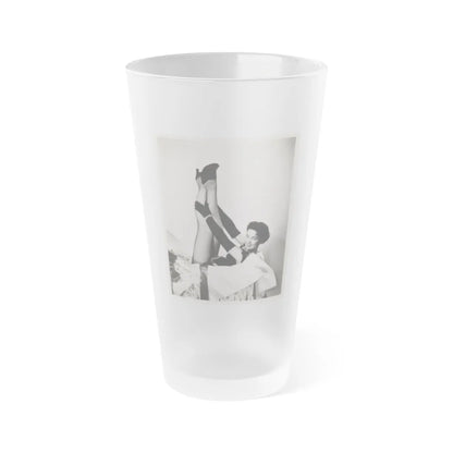 Kathryn Grant #100 (Vintage Female Icon) Frosted Pint Glass 16oz-16oz-Frosted-Go Mug Yourself