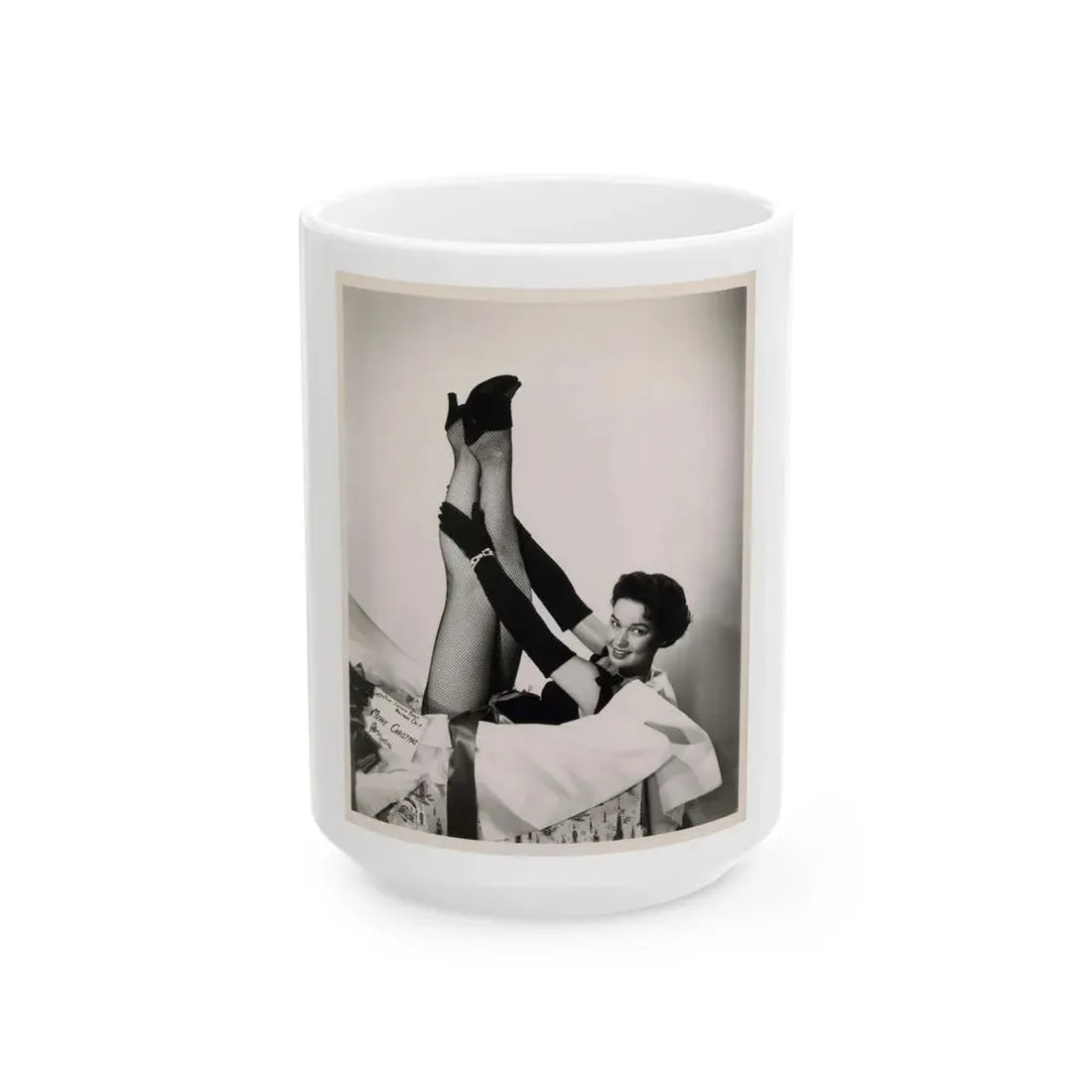 Kathryn Grant #100 (Vintage Female Icon) White Coffee Mug 15oz - Go Mug Yourself