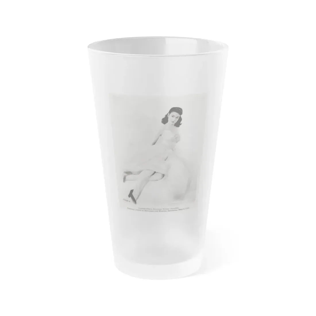 Kathryn Grant #104 (Vintage Female Icon) Frosted Pint Glass 16oz 16oz Frosted - Go Mug Yourself